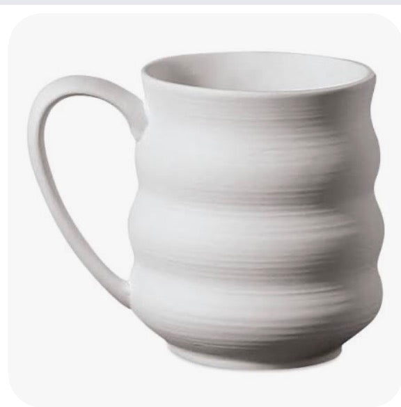 Stoneware Wavy Mug