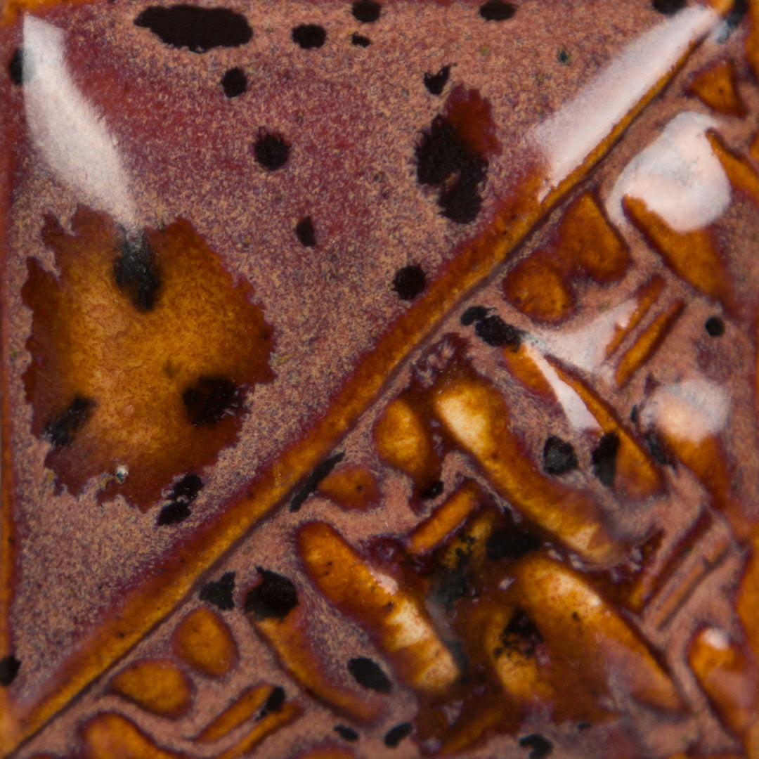 Mayco SW-191 Peppered Plum — cone 6 swatch